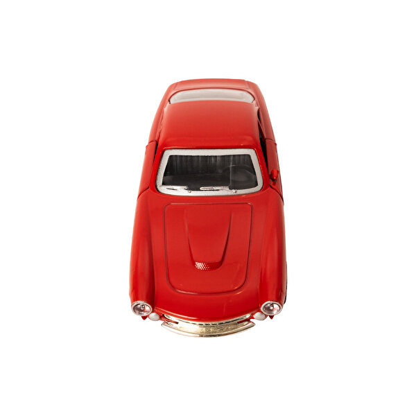 Sesli Işıklı 1:36 Metal Çek Bırak Tek Kapı Araba Kırmızı