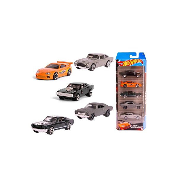 Hot Wheels Beşli Araba Seti Fast And Furious HLY70