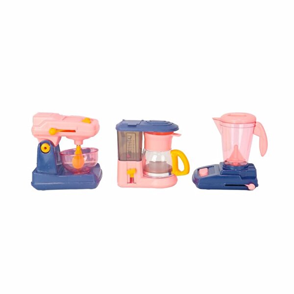 Pembe Mi̇kser. Kahve ve Hamur Maki̇nesi̇ Mutfak Seti̇m