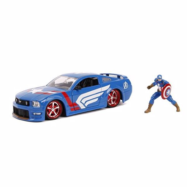 Marvel Captain America 2006 Ford Mustang Gt 1:24