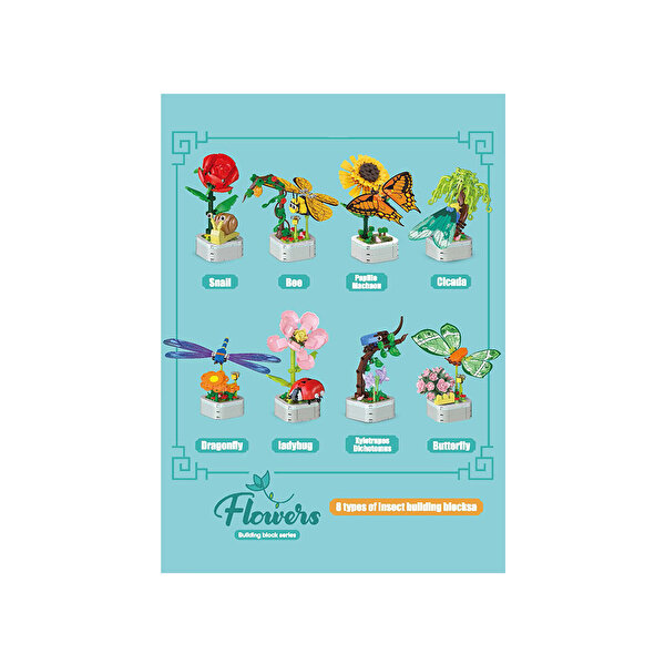 Mega Çi̇çekler ve Böcekler Yapı Blokları Uğur Böceği