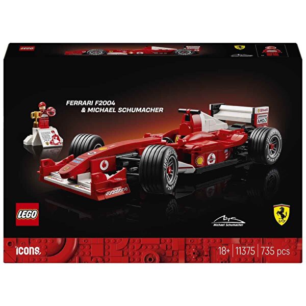 LEGO Icons Ferrari F2004 ve Michael Schumacher 11375