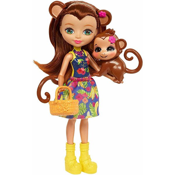 Enchantimals Bebek ve Aracı Seti Maymun Merit FCG93