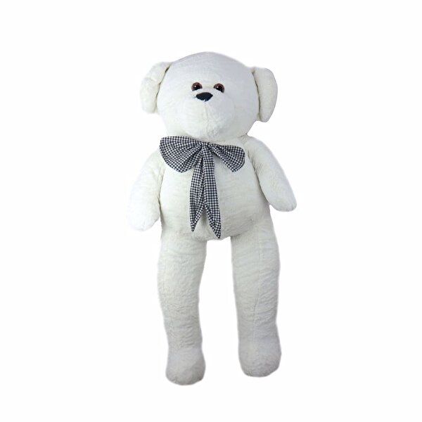 Büyük Kurdeleli Beyaz Peluş 150 cm