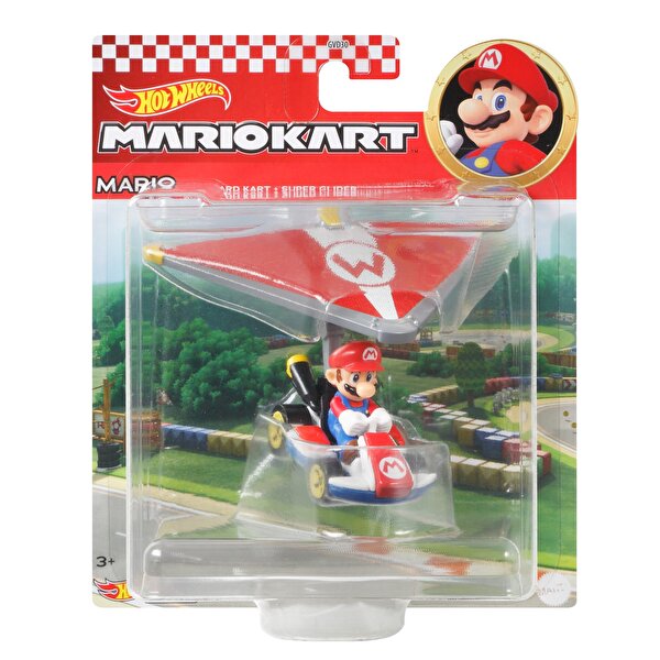 Hot Wheels Mario Kart Planörlü Araçlar Mario GVD31
