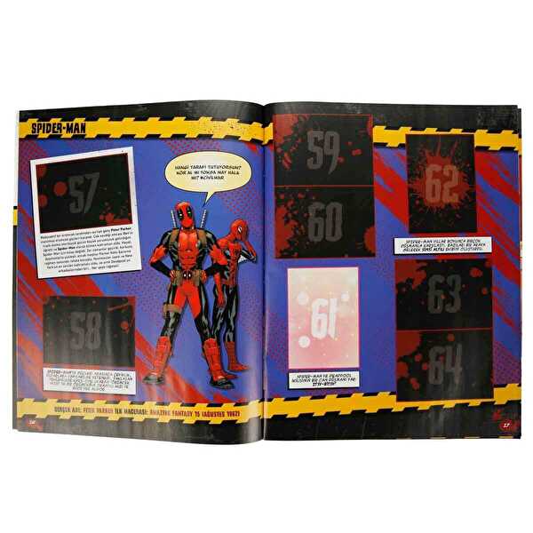 Panini Marvel Deadpool Çıkartma Albümü ve Mini Çizgi Roman Seti