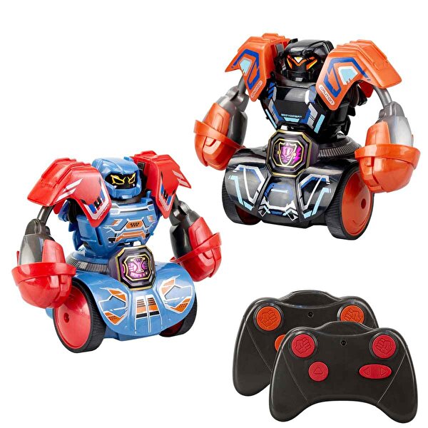 Silverlit Sesli ve Işıklı Uzaktan Kumandalı Robo Kombat Tornado 2’li Paket Siyah Mavi