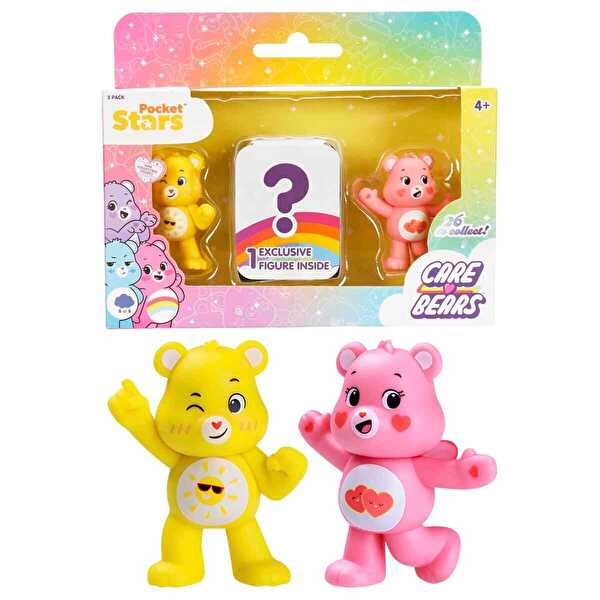 Care Bears 3’lü Mini Figür Seti Funshine Bear ve Love-A-Lot Bear