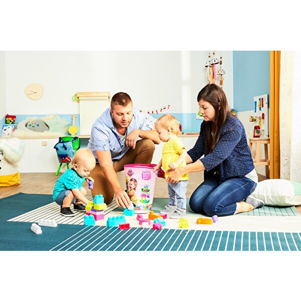 Mega Bloks First Builders 80'li Blok Torbaları Pembe DCH62