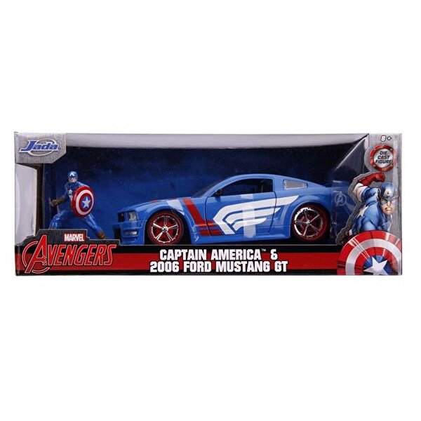 Marvel Captain America 2006 Ford Mustang Gt 1:24