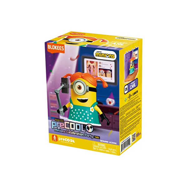 Blokees Minion preCOOL Celebration Party Serisi Figür Yapım Seti Carl the Streamer