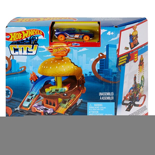 Hot Wheels Şehir Hayatı Serisi Hamburger Restoranı Oyun Seti HDR26