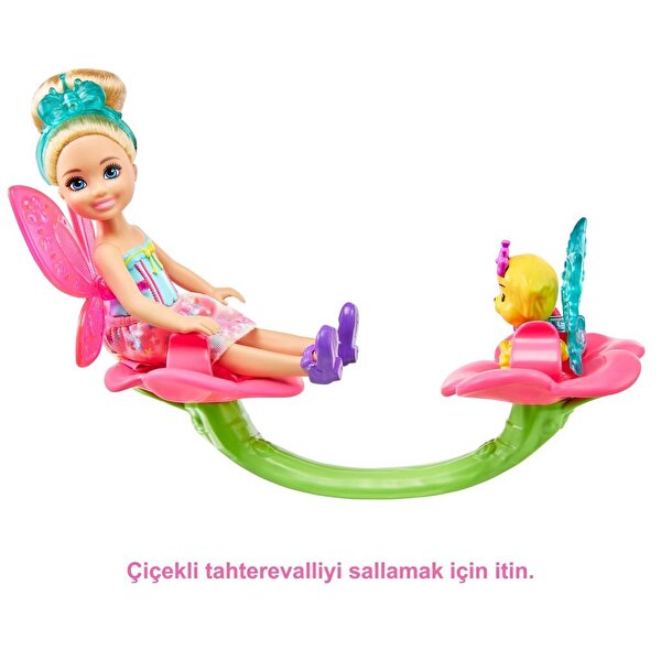Barbie Dreamtopia Chelsea ve Eğlenceli Dünyası Ağaç Ev Oyun Seti GTF49