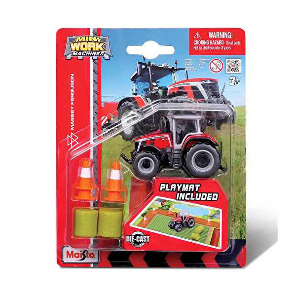 Mi̇ni̇ Work Machi̇nes Traktör Oyun Seti̇ Massey Ferguson