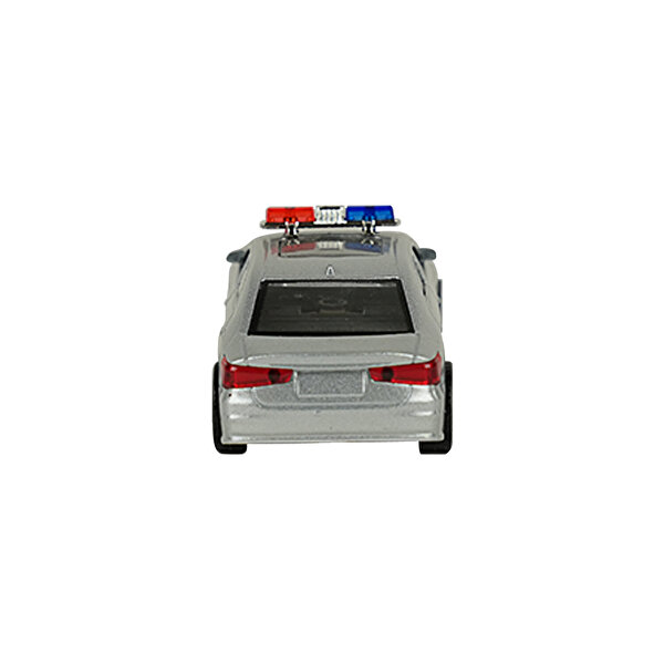 Sesli Işıklı Metal Çek Bırak Polis Arabası Gri