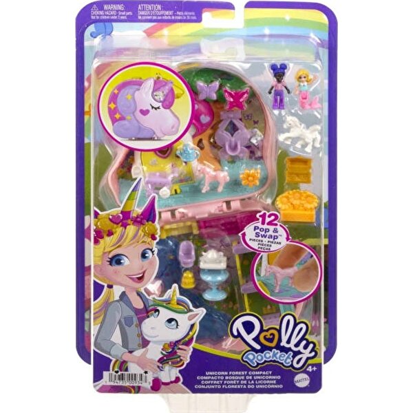 Polly Pocket ve Maceraları Oyun Setleri Unicorn Forest HCG20