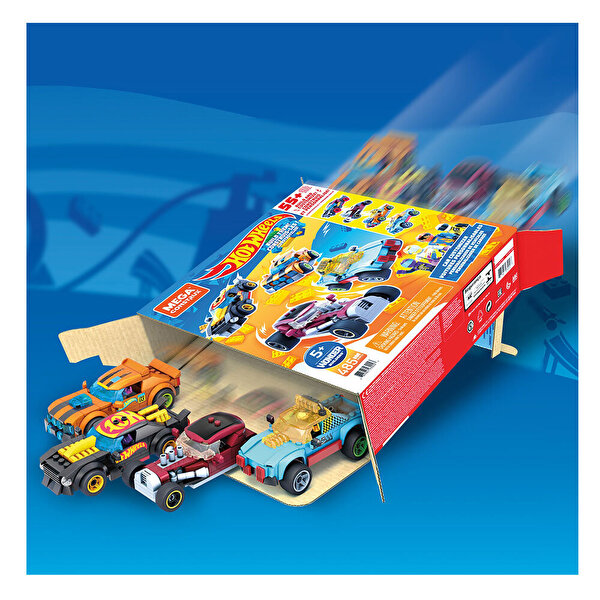 Mega Bloks Hot Wheels Aksesuarlı 4lü Araç Seti