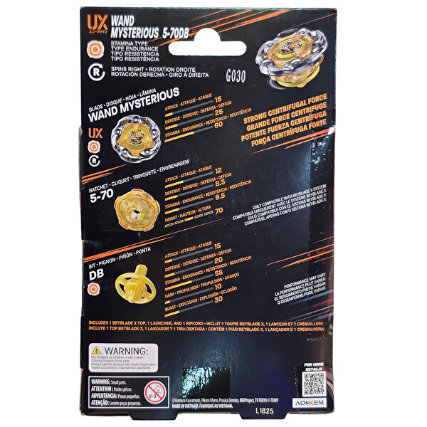 Beyblade X UX Wizard Mysterious 5-70DB Başlangıç Seti TP1537