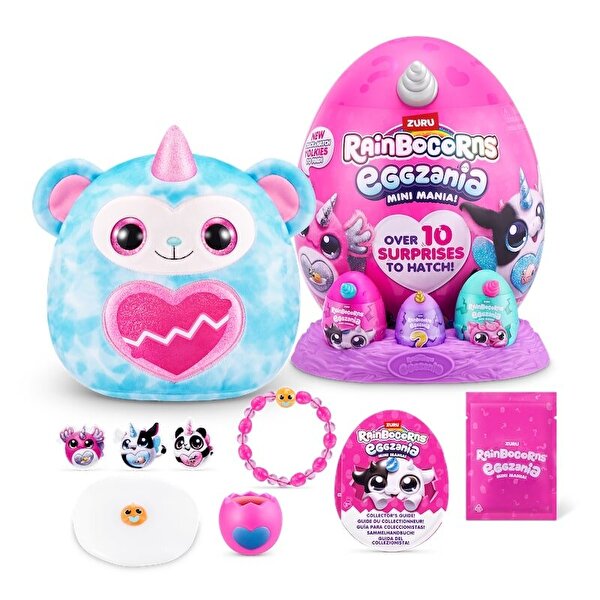 Rainbocorns Mini Eggzania Sürpriz Peluş Beyaz Boynuz