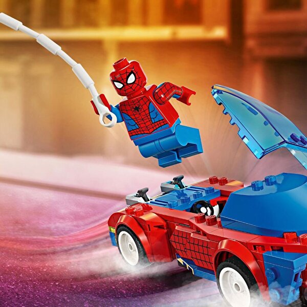 LEGO Marvel Örümcek Adam Yarış Arabası ve Venom Green Goblin 76279