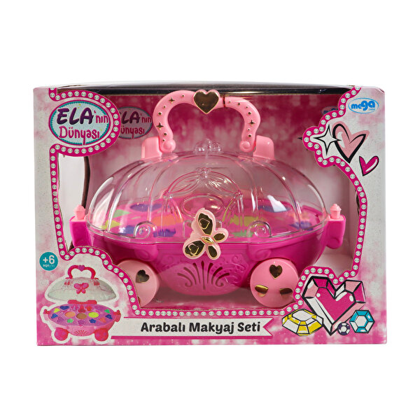 Ela'nın Dünyası Arabalı Makyaj Seti Koyu Pembe