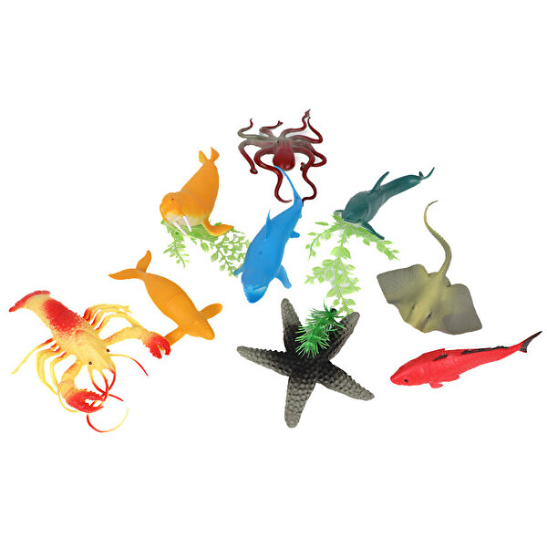 Deniz Hayvanları Tüpte 6'lı Hayvan Oyun Seti