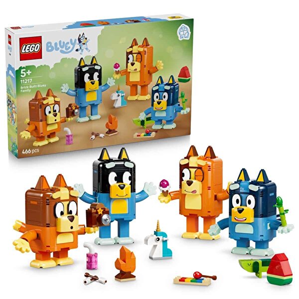 LEGO Bluey Parçalarla İnşa Edilen Bluey Ailesi 11217