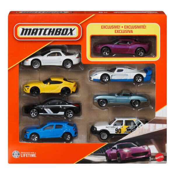 Matchbox 1:64 Ölçekli Metal 8'li Araba Seti JJP50