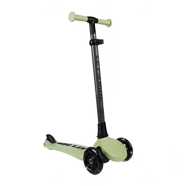 Let's Ride Two Işıklı Katlanabilir 3 Tekerlekli Scooter Yeşil