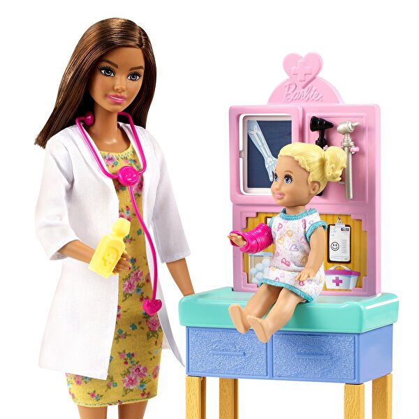 Barbie Ben Büyüyünce Oyun Seti Çocuk Doktoru Bebek GTN52