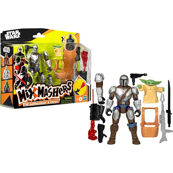 Star Wars Mixmashers Deluxe Fi̇gür The Mandalorian and Grogu