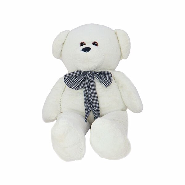 Büyük Kurdeleli Beyaz Peluş 150 cm
