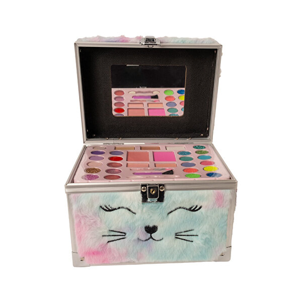 Lukky Kedili Peluş Makyaj Çantası