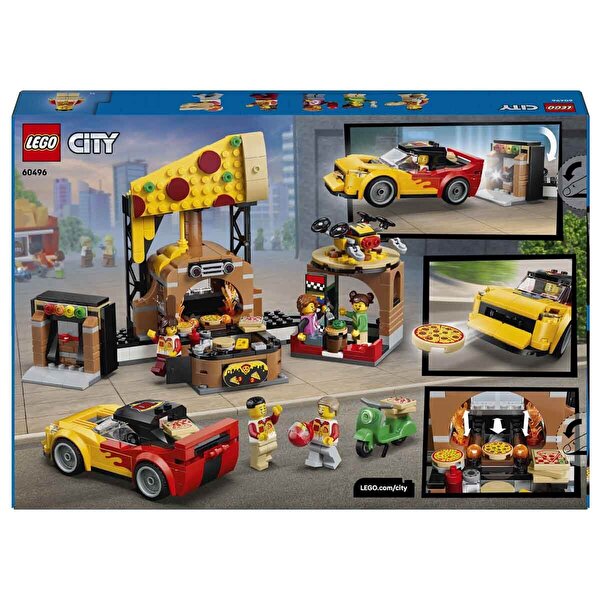 LEGO City Araçlarla Pizza Dağıtım Deneyimi 60496