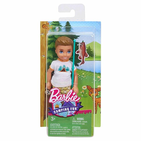Barbie Kampta Serisi Chelsea Bebek ve Aksesuarı Oltalı Bebek FGC92