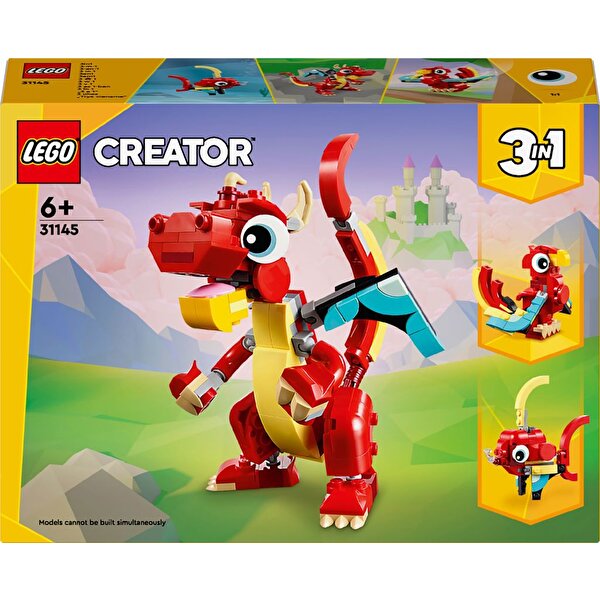 LEGO Creator 3’ü 1 Arada Kırmızı Ejderha 31145