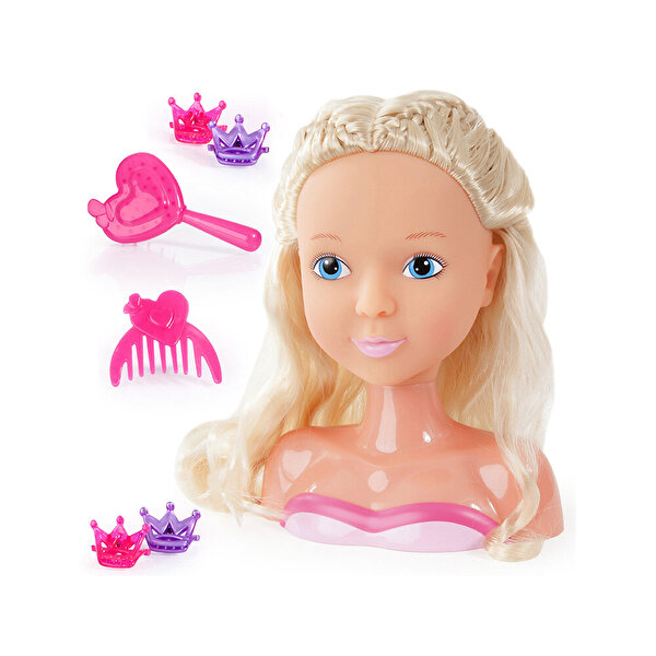 Prenses Bebek Saç Tasarım Büstü 19 Cm