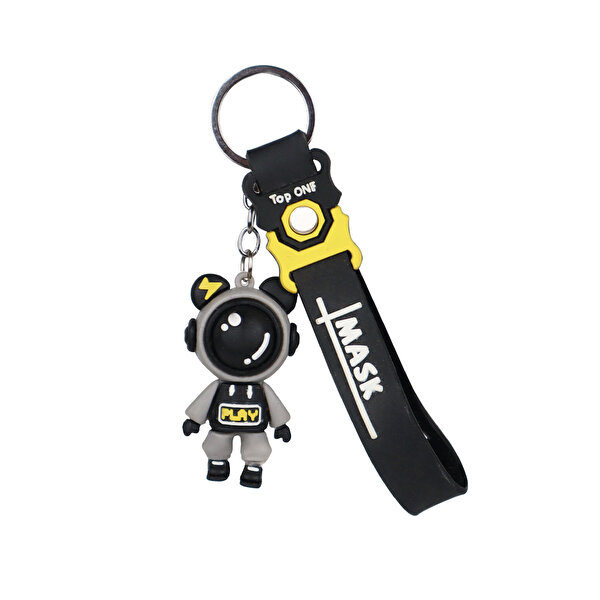 Giftpoint Animal Mask Gri Anahtarlık