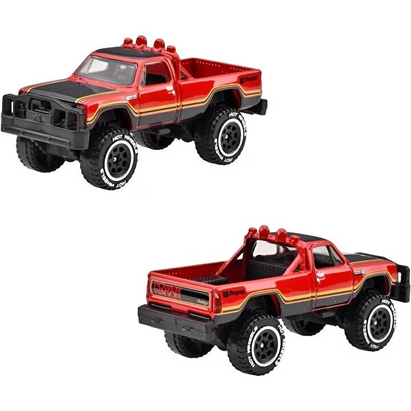 Hot Wheels Temalı Arabalar Özel Seri 1980 Dodge Macho Power Wagon HRR95