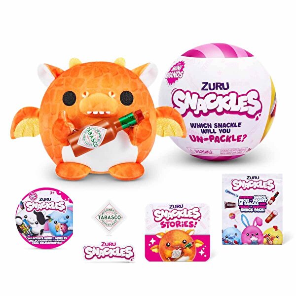 Snackles Aburcubur Sürpriz Peluş 12 cm