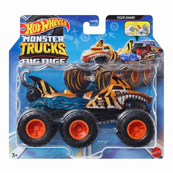 1:64 Hot Wheels Monster Trucks Arabalar Tiger Shark HWN88