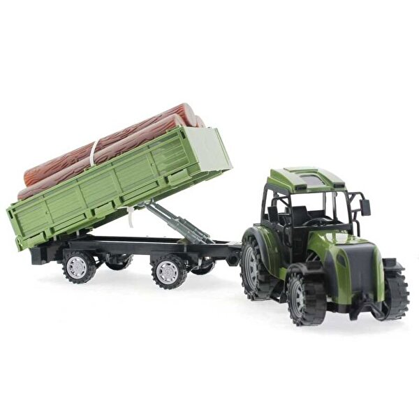 Uzaktan Kumandalı Odun Taşıyan Römork Traktör