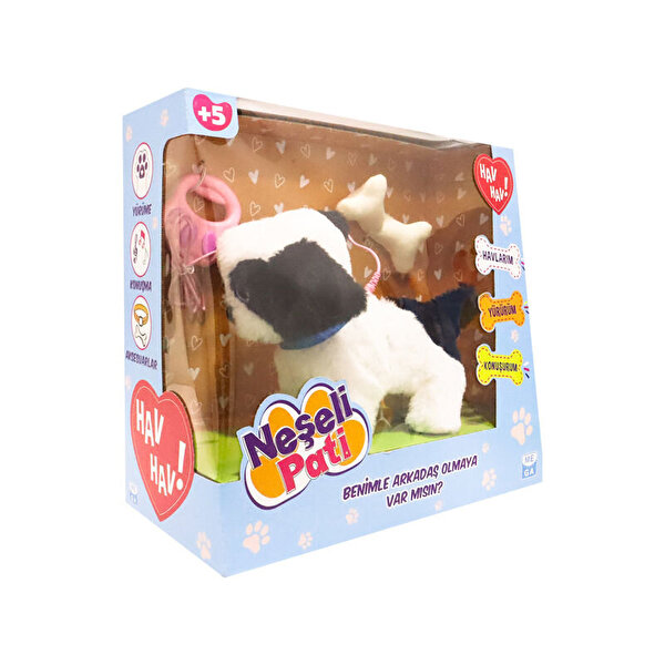 Neşeli̇ Pati Siyah Beyaz Köpek