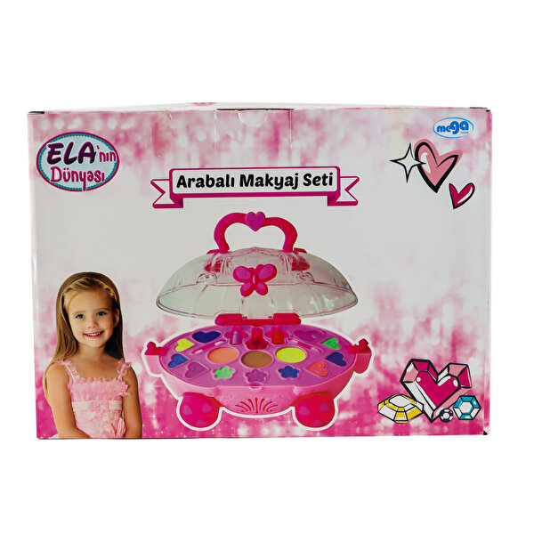 Ela'nın Dünyası Arabalı Makyaj Seti Açık Pembe