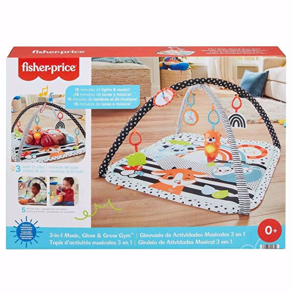 Fisher Price Neşeli Hayvanlar 3'ü 1 Arada Jimnastik Merkezi HBP41