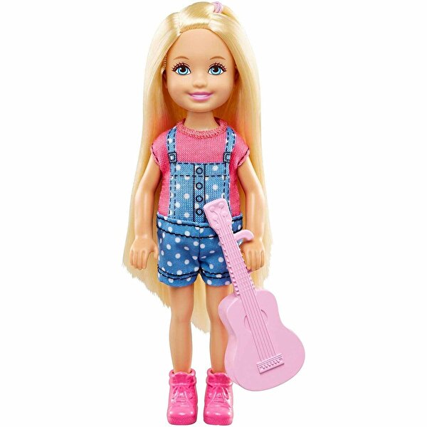 Barbie Kampta Serisi Chelsea Bebek ve Aksesuarı Gitarlı Bebek DYX05