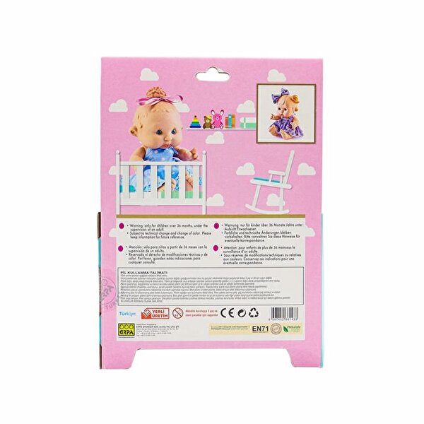 Ağlayan Bebiş Bebek Mavi Pandalı