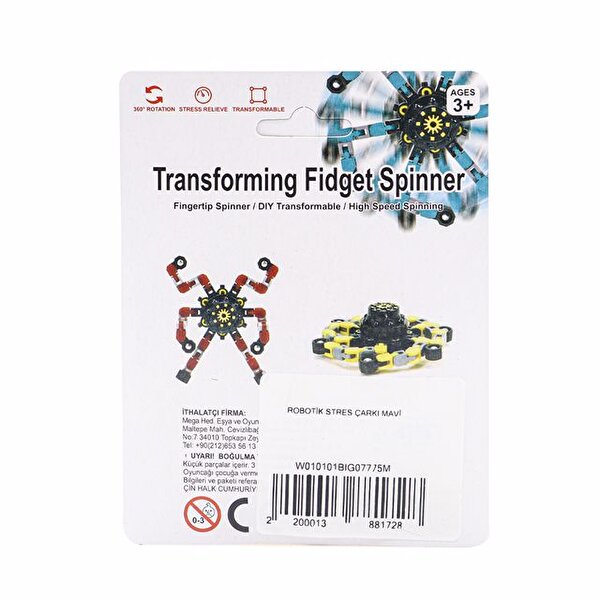 Robotik Stres Çarkı Mavi