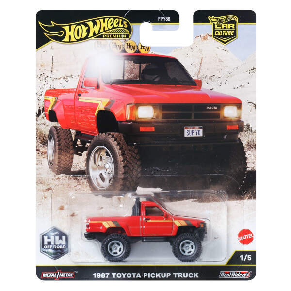 Hot Wheels Car Culture Premium Arabalar 1987 Toyota Pickup Truck JBK73