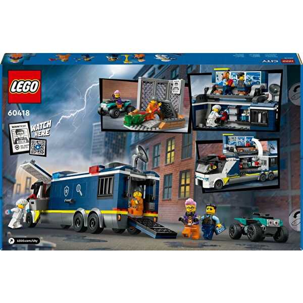 LEGO City Polis Mobil Suç Laboratuvarı Kamyonu 60418